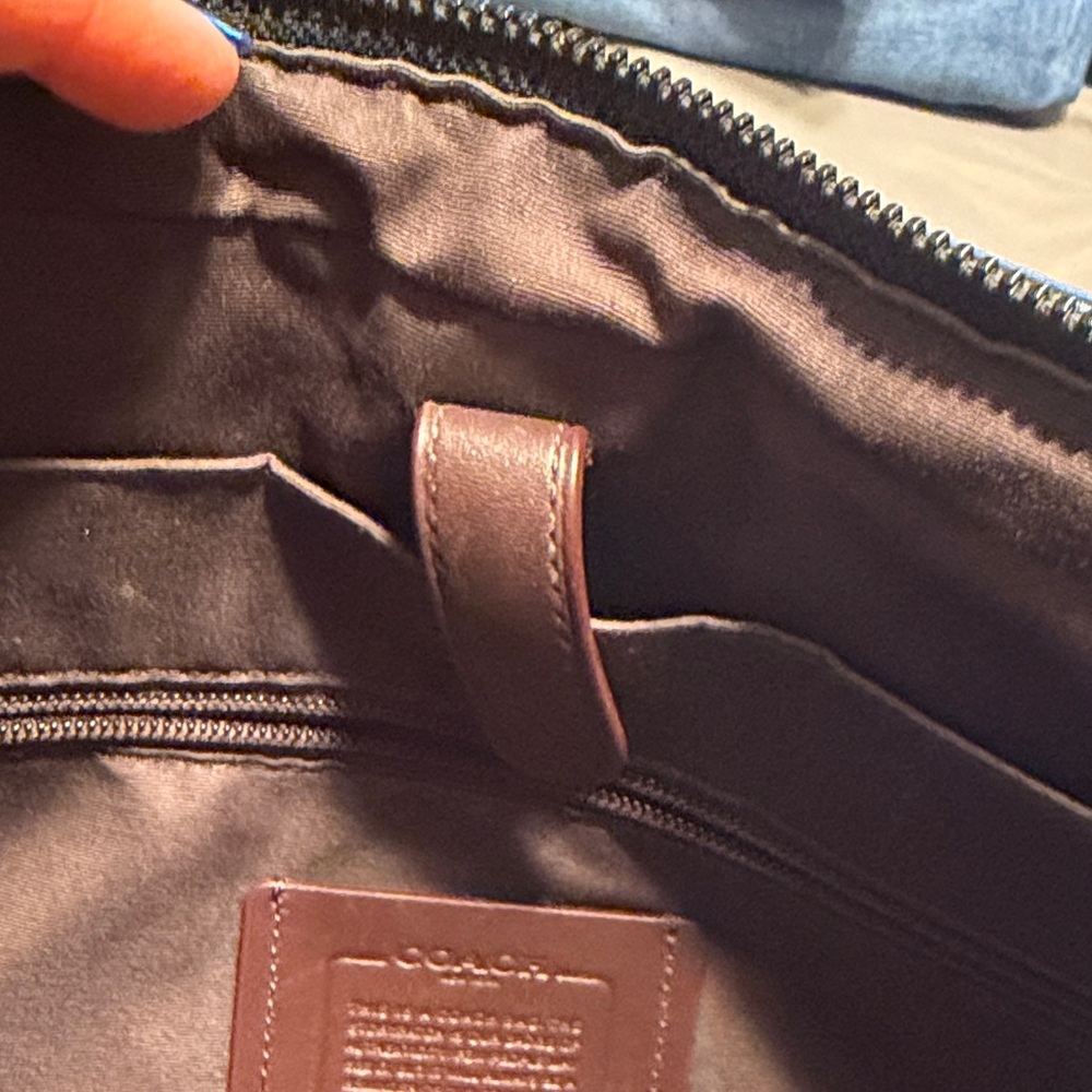 Coach Black and Brown Signature Briefcase - Picture 8 of 16